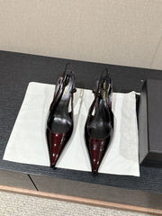 SL CHERISH SLINGBACK 75 WINE CALFSKIN