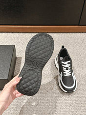 CC CLASSIC SNEAKER IN BLACK MIX WHITE LAMBSKIN