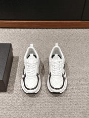 CC CLASSIC SNEAKER IN WHITE MIX BLACK LAMBSKIN