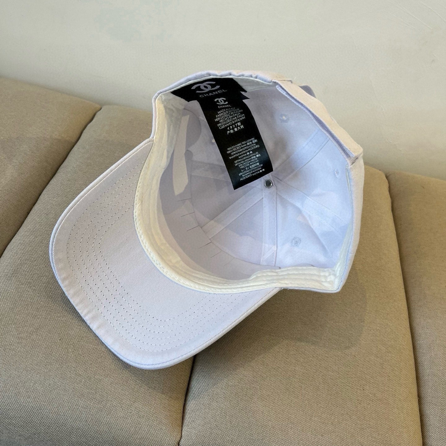 BASEBALL HAT IN WHITE COTTON 672896
