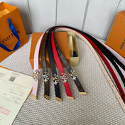 LV GRAM 20 MM REVERSIBLE BELT MONOGRAM BROWN CALFSKIN GOLD HARDWARE