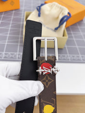 LV BLOOM 30 MM IN COLORFUL MONOGRAM CALFSKIN SILVER HARDWARE
