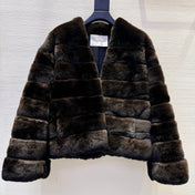 MAX MARA 25S V-NECK FUR COAT 156