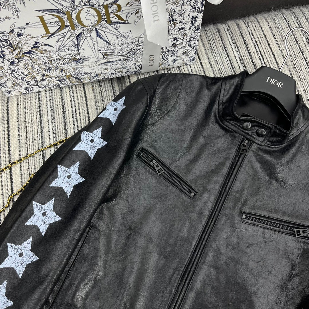 DIOR 25S STAND COLLAR SHEEPSKIN JACKET 845