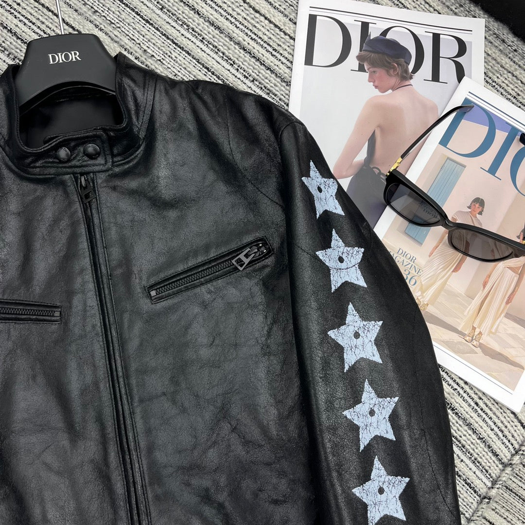 DIOR 25S STAND COLLAR SHEEPSKIN JACKET 845