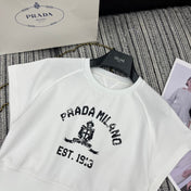 PRADA 25S SHORT-SLEEVE CREW NECK SWEATSHIRT SET 352