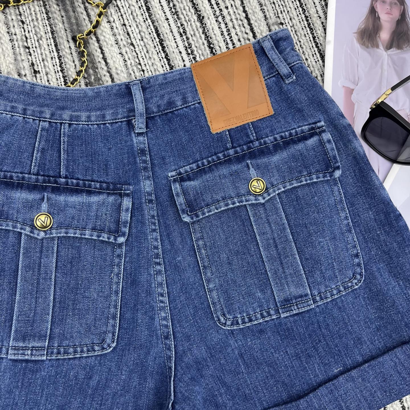 Celine 25C Denim Short 228442