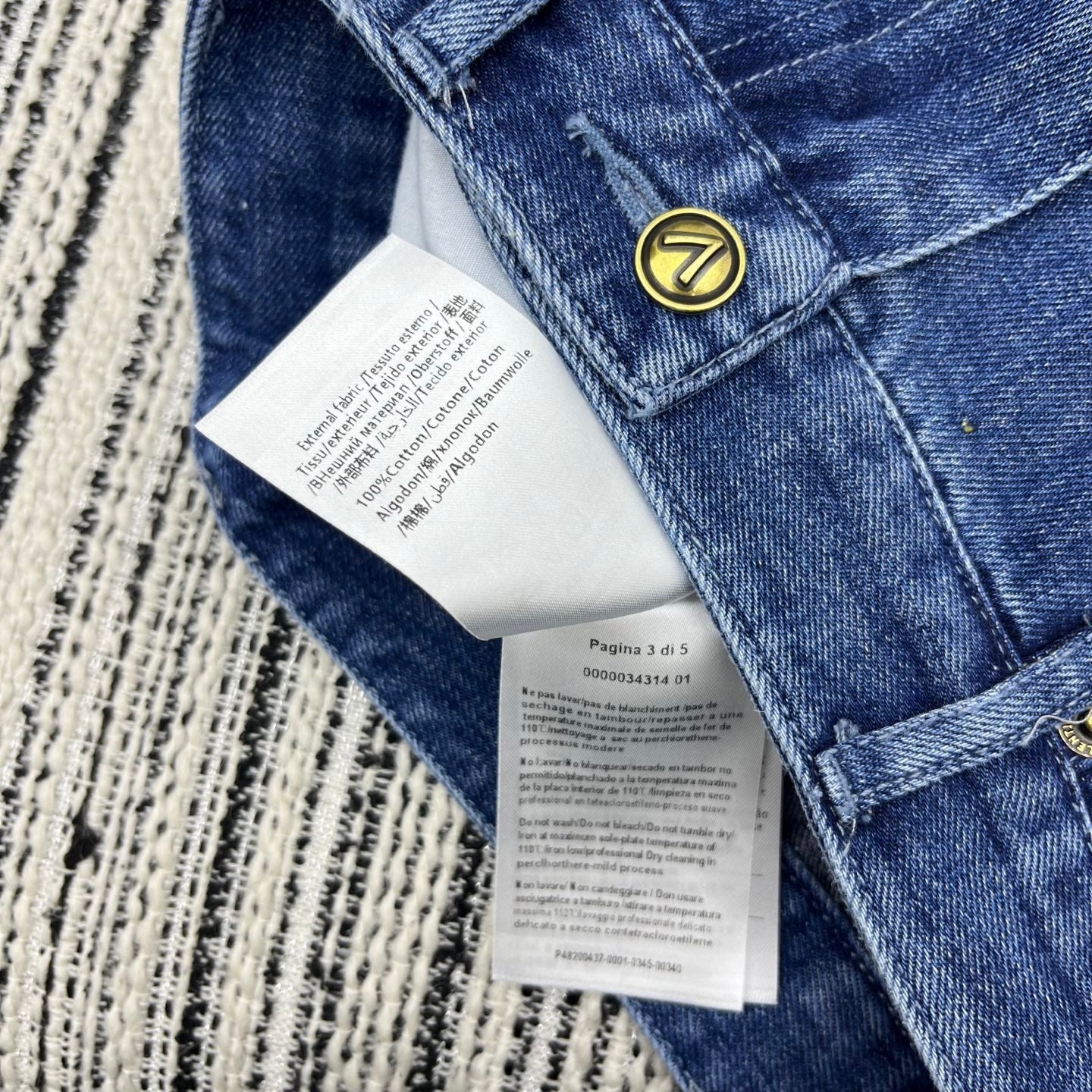 Celine 25C Denim Short 228442