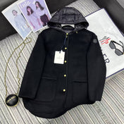 MONCLER 25S REVERSIBLE KNIT JACKET WITH A ROUND NECK 190