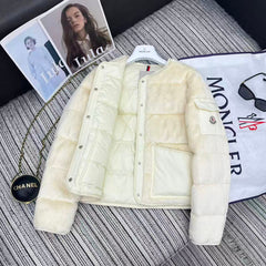MONCLER 25S TEDDY FLEECE ROUND-NECK JACKET 193