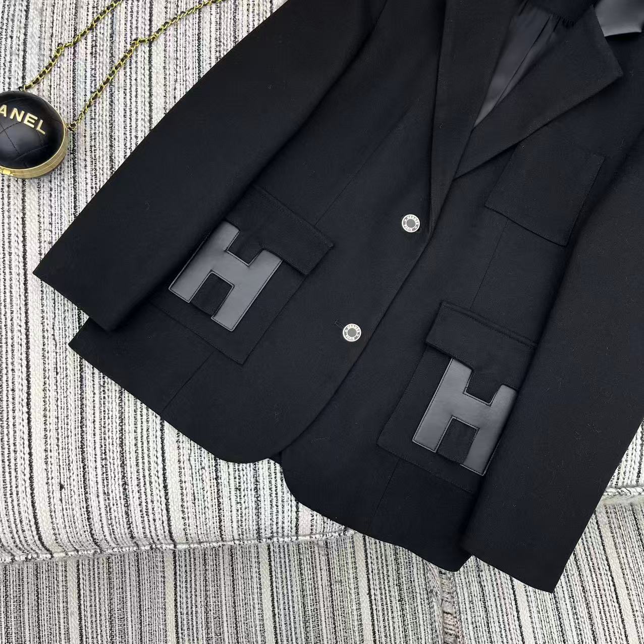 HERMES 25S LAPEL BLAZER 389