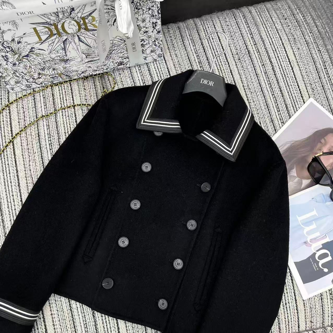 DIOR 25S REVERSIBLE KNIT JACKET 861