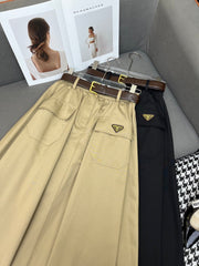 PRADA NEW STYLE PLEATED SKIRT WITH TWO POCKETS 245884
