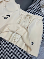 MATCHING SET WITH SLEEVELESS TOP AND SHORT SKIRT