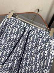 DIOR WIDE LEG PANTS WITH GEOMETRIC POLYGON PATTERN 266698