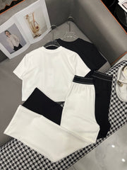 T SHIRT AND WIDE LEG PANTS SET 4 WAY STRETCH FABRIC 266707