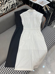 SLEEVELESS SHIRT DRESS – LONG LENGTH