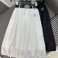 NEW STYLE DRESS JACQUARD DOUBLE G HAS A BELT 266712