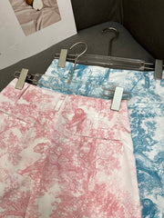 DIOR FLORAL PRINTED SHORTS 25S IN POLYESTER 266649