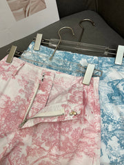 DIOR FLORAL PRINTED SHORTS 25S IN POLYESTER 266649