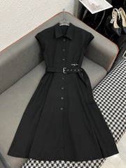 DIO FLUTTER SLEEVE DRESS 25S IN COTTON 266678