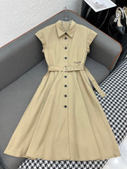 DIO FLUTTER SLEEVE DRESS 25S IN COTTON 266678