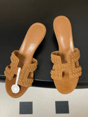 HM 25S ORAN HIGH‑HEEL SANDAL IN LIGHT BROWN SUEDE AND LAMBSKIN