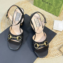 GG Women Sandal High Heels Black