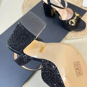 GG Women Sandal High Heels Black