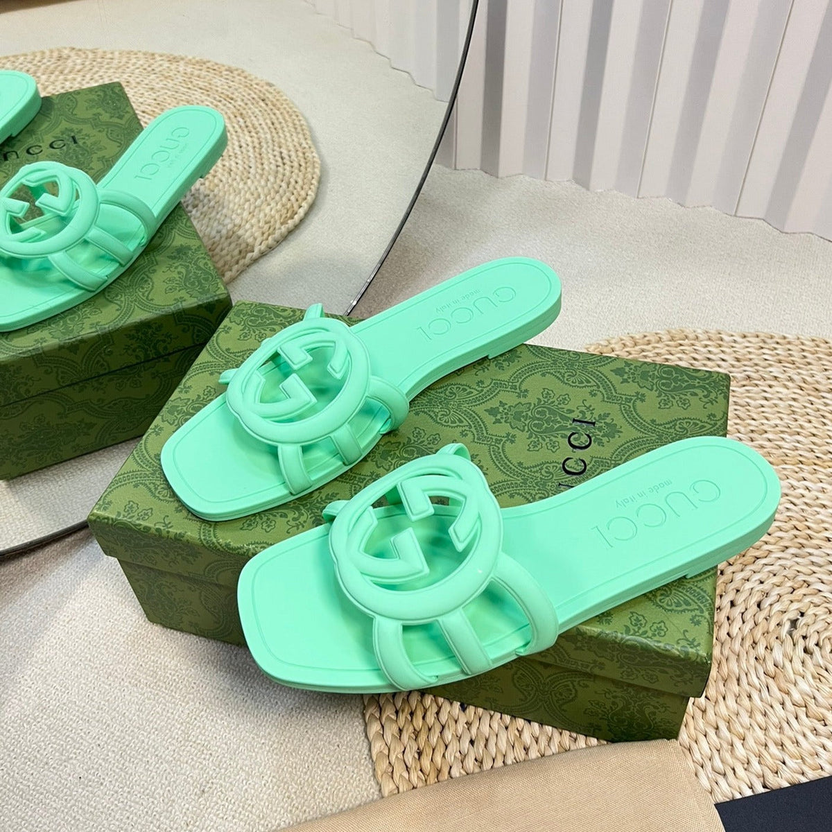 GG Rubber Slide Blue Cadet