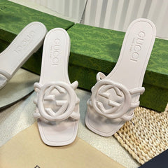 GG Rubber Slide Milky White