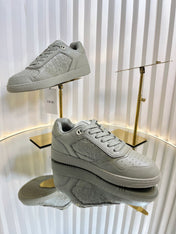 B27 LOW-TOP SNEAKER TROUT GRAY SMOOTH CALFSKIN