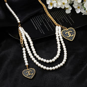CHANEL 25S CHAIN BELT IN WHITE PEARL 614480