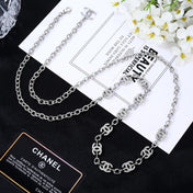 CHANEL 25S CHAIN BELT IN SILVER METALLIC 614472