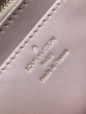 LV 25S GO-14 MM 23 IN LIGHT PINK QUILTED LAMBSKIN GOLD HARDWRE