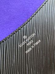 BUCI BAG 24 IN BLACK EPI GRAIN COWHIDE