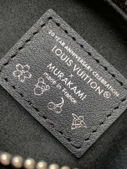 NANO SPEEDY BAG 16 IN COLORFUL MONOGRAM PATTERN AND BLACK COATED CANVAS