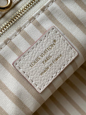 ONTHEGO 25 IN WHITE AND PINK MONOGRAM CALFSKIN