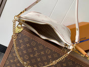 BOULOGNE 29 IN WHITE AND PINK MONOGRAM EMPREINTE CANVAS GOLD HARDWARE
