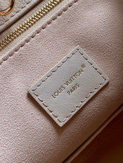 ONTHEGO 35 IN LIGHT BEIGE MONOGRAM CALFSKIN