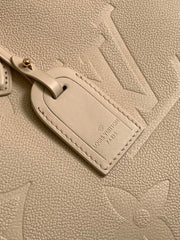 ONTHEGO 35 IN LIGHT BEIGE MONOGRAM CALFSKIN
