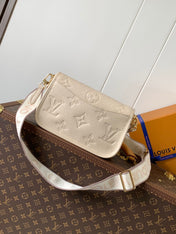 DIANE 23 IN LIGHT BEIGE MONOGRAM EMPREINTE LEATHER