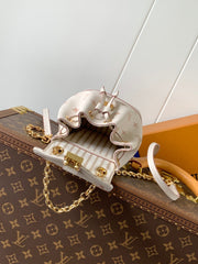 NANO NOÉ 19 IN WHITE MIX PINK MONOGRAM EMPREINTE CALFSKIN