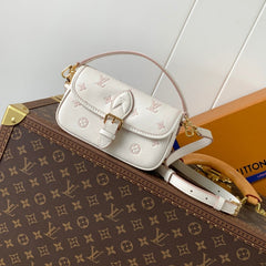 NANO DIANE 19 IN WHITE MIX PINK MONOGRAM EMPREINTE LEATHER