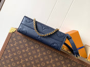 LV 25S ONTHEGO EAST WEST BAG 25 IN NAVY BLUE CALFSKIN MONOGRAM EMPREINTE