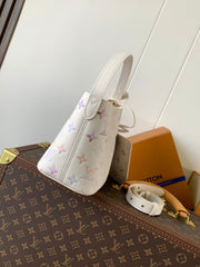 LV 25S ALL IN BB BAG 18 IN CREAM DREAM EMBOSSED TEXTURED CALFSKIN