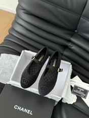 MARY JANE SHOES BLACK CORDUROY TWILL FABRIC