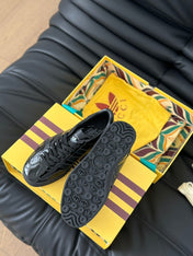 GG & ADIDAS GAZELLE SNEAKER GLOSSY BLACK CALFSKIN