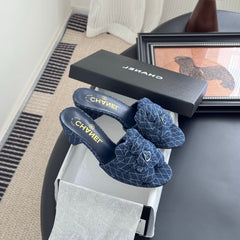 HIGH HEELS CAMELLIA IN NAVY BLUE DENIM