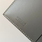RICHELIEU CHECKBOOK WALLET 19 IN GREY GOYARDINE CANVAS AND CALFSKIN